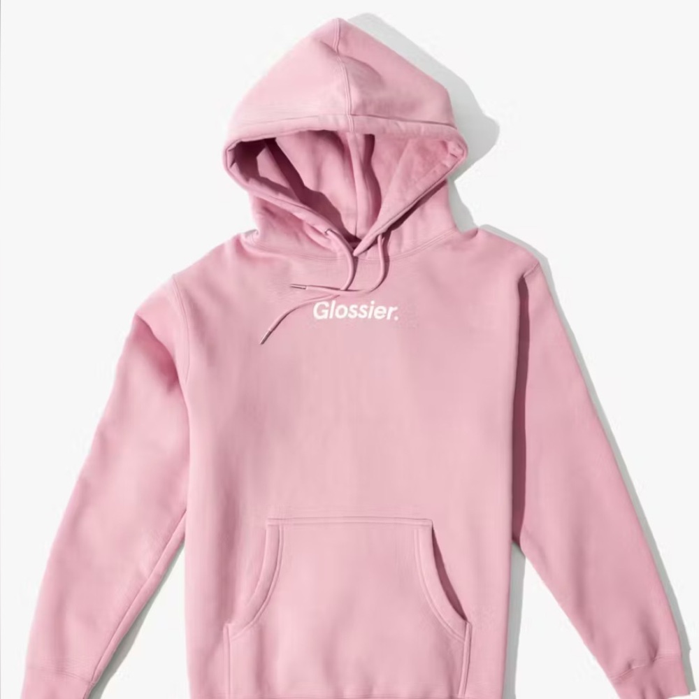 Glossier Pink Logo Hoodie